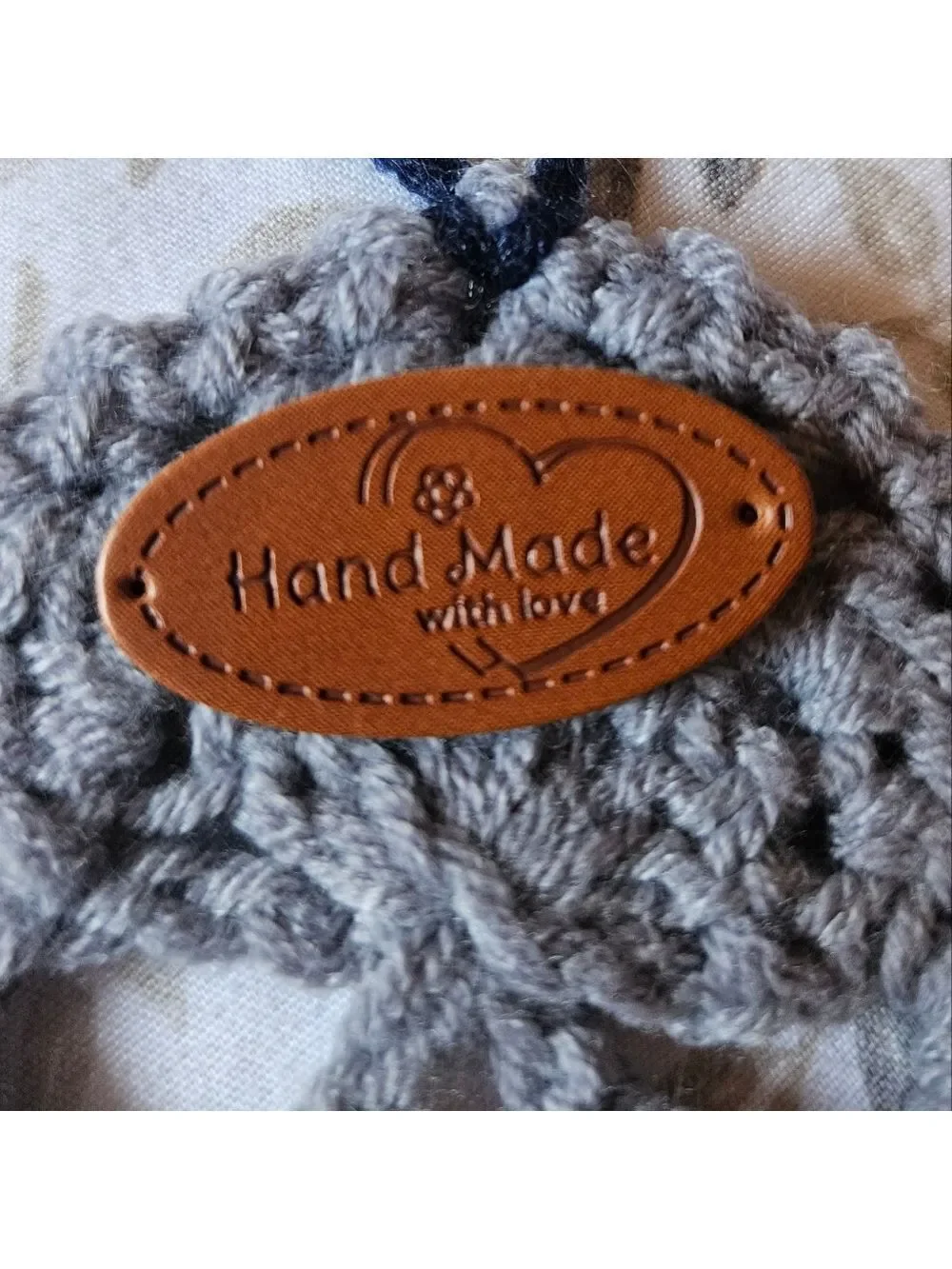 Hand Crafted Gray Crochet Skull Handmade Ornament Shelf decor Halloween decor 3